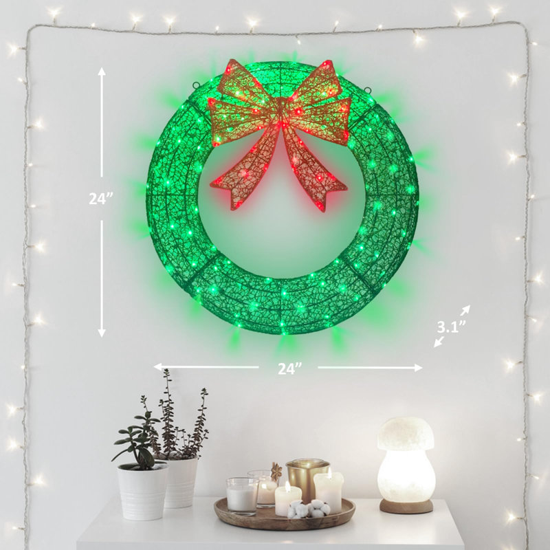 Pre lit wreath battery operated 2025